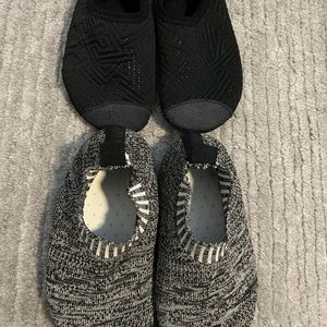 1 pair of water shoes and 1 pair of slippers toddler size 8